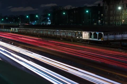 Chicago Evening Commute Stock Photos