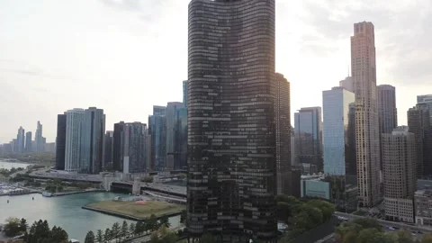Chicago evening Video stock 309558246