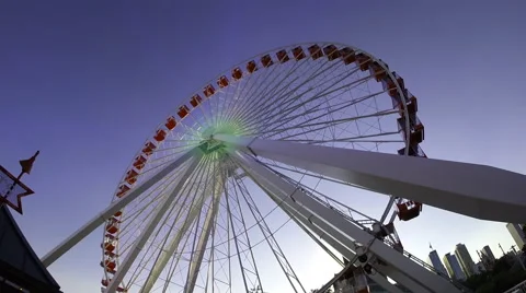 Chicago Ferris Wheel No.1 Video stock 45399174