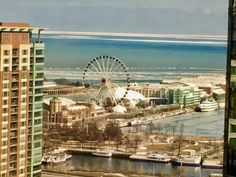 Chicago Ferris Wheel Stock Photos