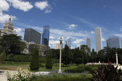 Chicago fields museum view Stock Photos