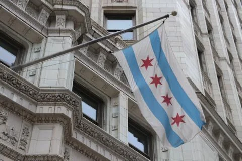 Chicago flag Stock Photos
