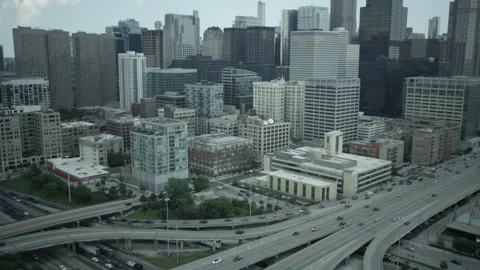 Chicago freeway during covid-19 life Stock Footage 146196829