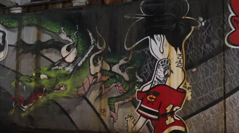 Chicago Graffiti 01 Vídeos de archivo 49546919