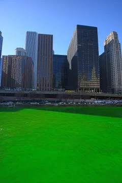 Chicago green river Stock Photos
