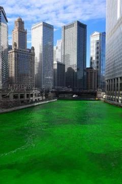 Chicago green river Stock Photos