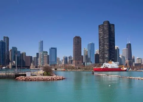 Chicago harbor Stock Photos