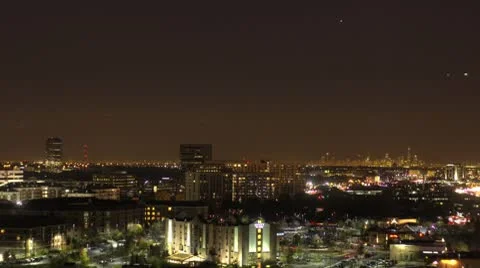 Chicago HDR Timelapse Night Pan 動画素材 8969290