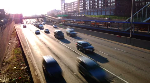 Chicago Highway Corner Angle Video stock 46629700