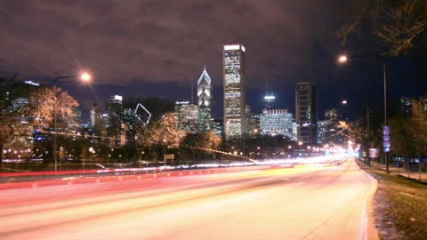 Chicago Highway Pan Stock Footage 299955262