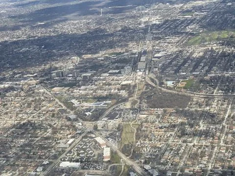 Chicago IL Arial Flyover Stock Photos