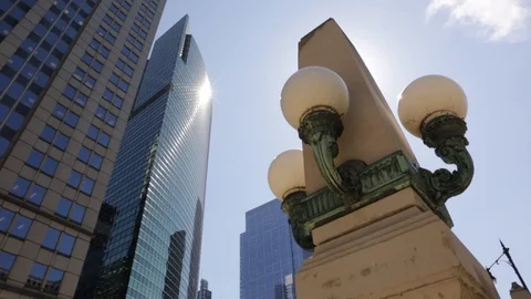 Chicago, Illinois. Clouds in the city. Stock Footage 79700667