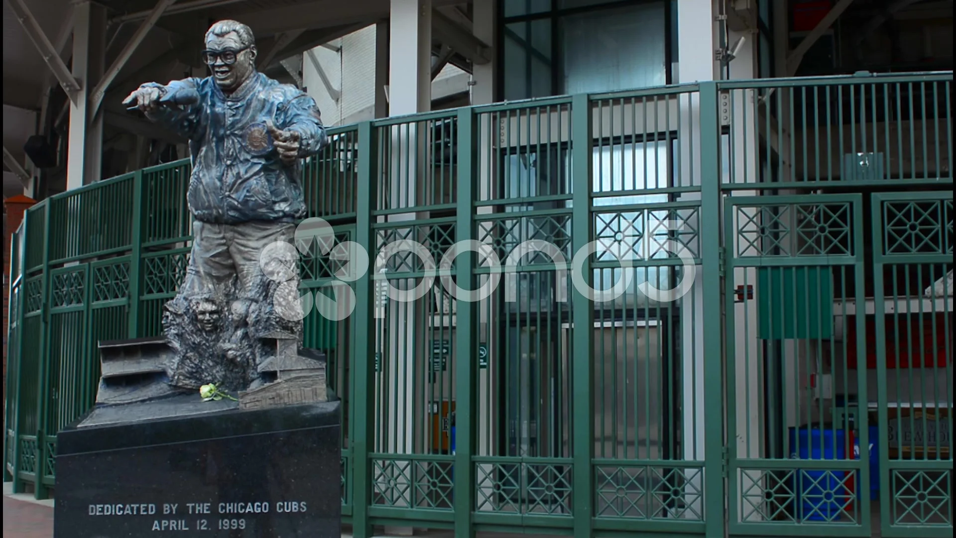 Harry Caray Statue in Color @ Wrigley Field