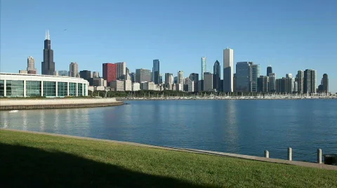 Chicago Illinois Skyline Stock Footage 858416