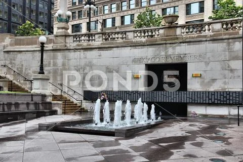 Chicago in Illinois, United States. Chicago Remembers - Vietnam war memorial. Stock Photos