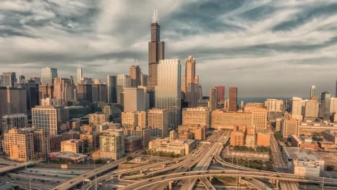 Chicago Interchange hyperlapse Stock Footage 252240184