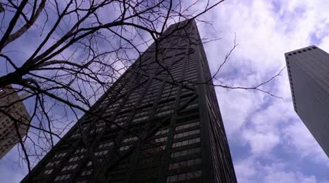 Chicago John Hancock Building Dolly Stock Footage
