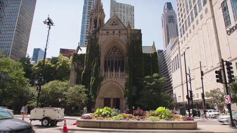 Chicago John Timothy Stone Chapel 2 Stock Footage 276904232