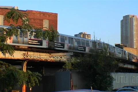 Chicago L Train 07 Stock Footage 491249