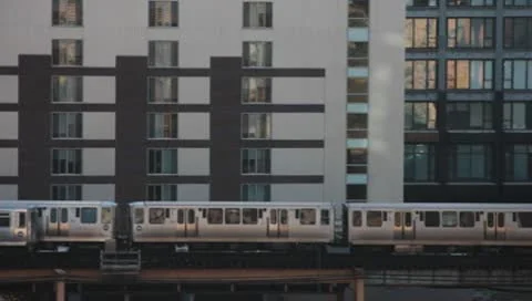 Chicago "L" Train II 動画素材 8990003