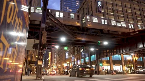 Chicago L Train  Subway 2 Stock Footage 89941356