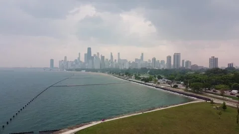 Chicago Lake Front Stock Footage 328069692