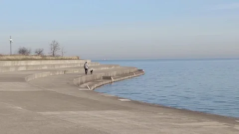 Chicago lakefront Daytime Video stock 82797713