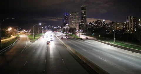 Chicago LakeShore Drive Video stock 138389320