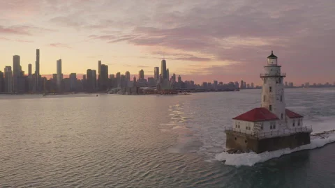 Chicago Lighthouse Stock Footage 246507968