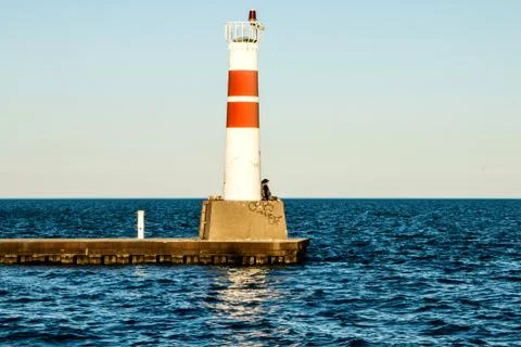 Chicago Lighthouse in the Summer Stock Photos