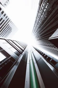 Chicago look up 库存照片