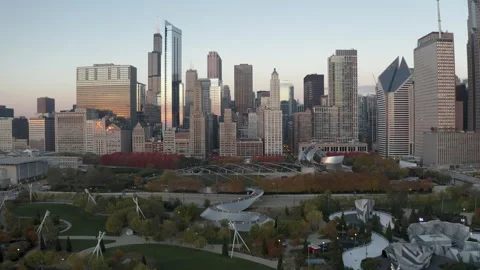Chicago Millennium Park V2 Stock Footage 246951123