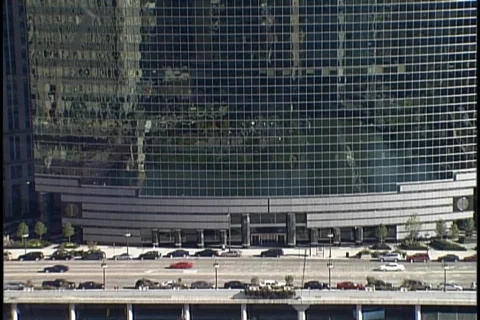 Chicago mirrow windows building Stock Footage 353934