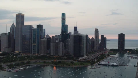 Chicago Monroe Harbor 4 Stock Footage 276904557