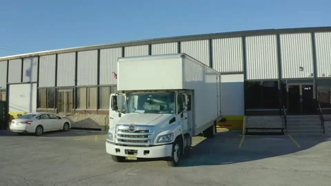 Chicago Moving And Storage Warehouse Company Aerial Drone Stock Footage 150873018