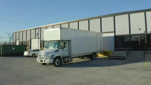Chicago Moving And Storage Warehouse Company Aerial Drone Stock Footage 150873019