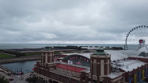 CHICAGO-NAVY PIER-PUSH TO LAKE Stock Footage 247456718