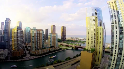 Chicago Navy Pier Time Lapse No.2 Stock Footage 45393110