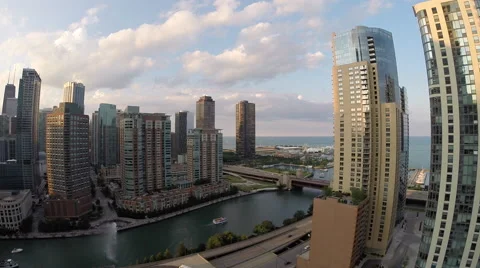 Chicago Navy Pier Time Lapse No.1 Video stock 45398930