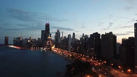 Chicago Night 스톡 동영상 90132023