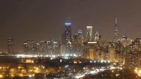 Chicago night Stock Photos