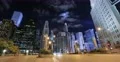 Chicago night sky moon time lapse 4k or 4k+ Resolution