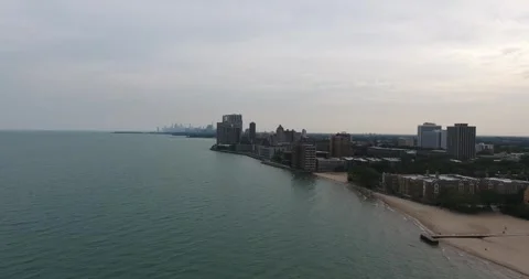 Chicago North Side Beach Front_Fall Stock Footage 278920887