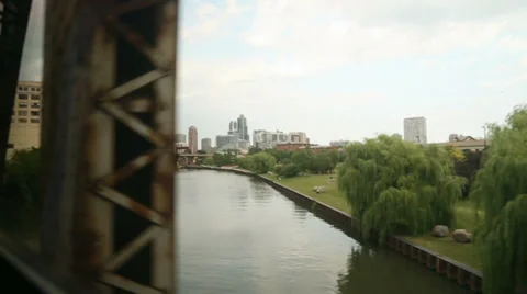 Chicago Over the River Stock Footage 27758657