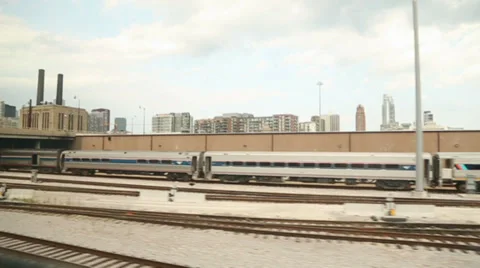 Chicago Over the Tracks Stock Footage 27758499