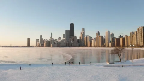 Chicago Polar Vortex (2) Stock Footage 247443342