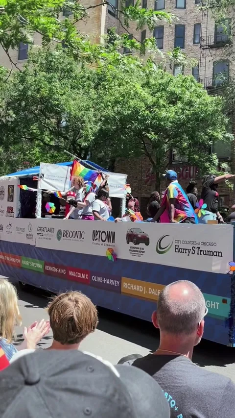 Chicago Pride Parade Celebration Stock Footage 331565233