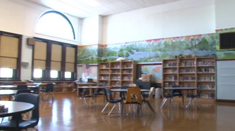 Chicago Public School Library 動画素材 36123633