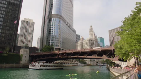 Chicago River and Views 1 Stock Footage 276902322