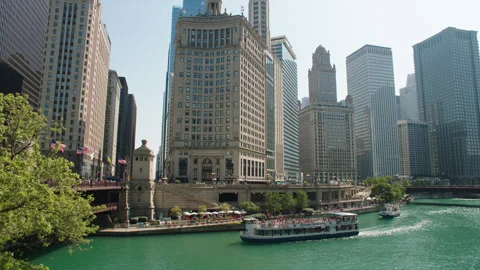 Chicago River and Views 14 Stock Footage 276902257